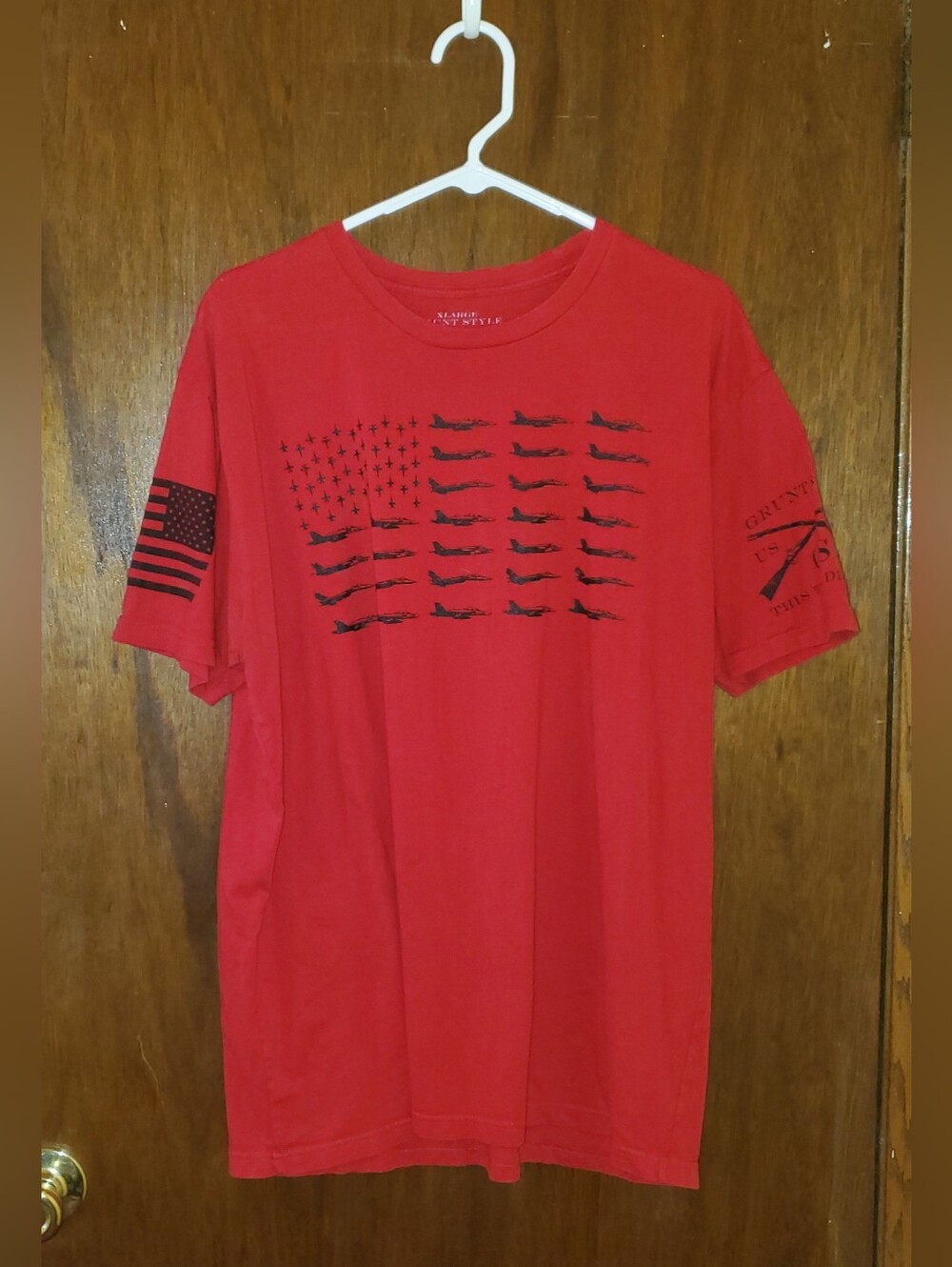 Grunt Style Red Graphic T Shirt Sz Xl